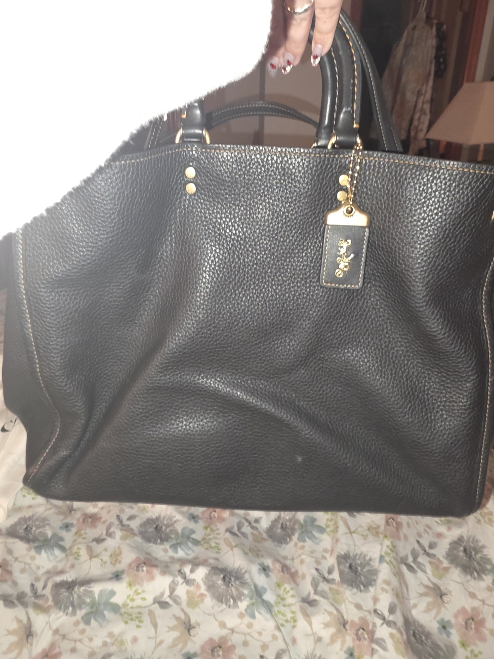 Coach Rogue 39 Pebble Leather Bag - Picture 11 of 13